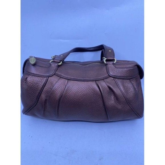 Cole Haan Zipper Snap Rose Leather Shoulder Bag - Picture 2 of 10